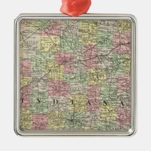 Indiana 6 metal tree decoration