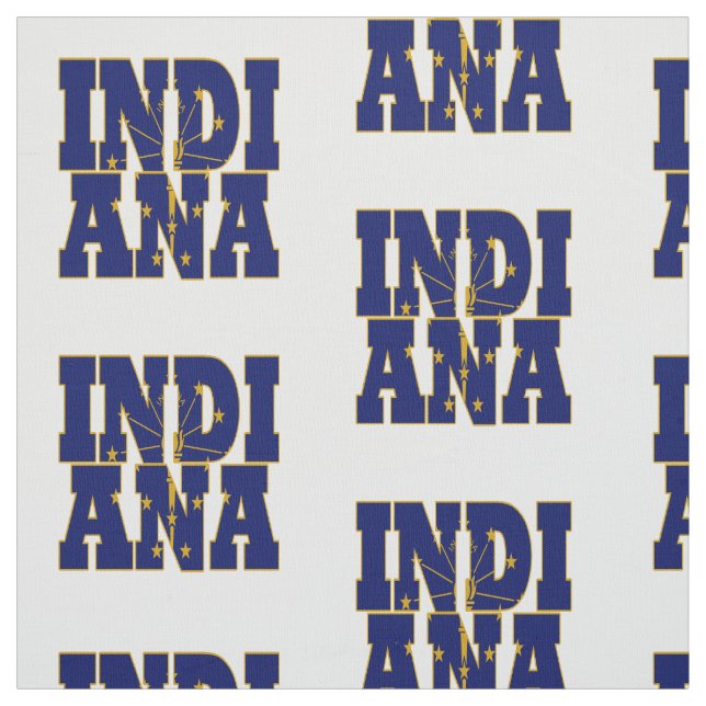 Indiana American state flag Fabric (Swatch)
