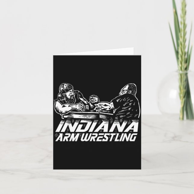 Indiana Arm Wrestling  Card (Front)