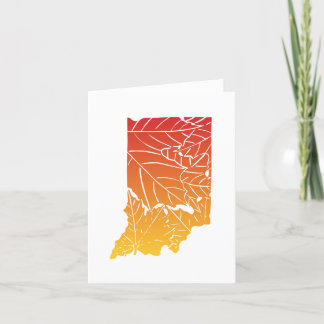 Indiana Autumn Greeting Card