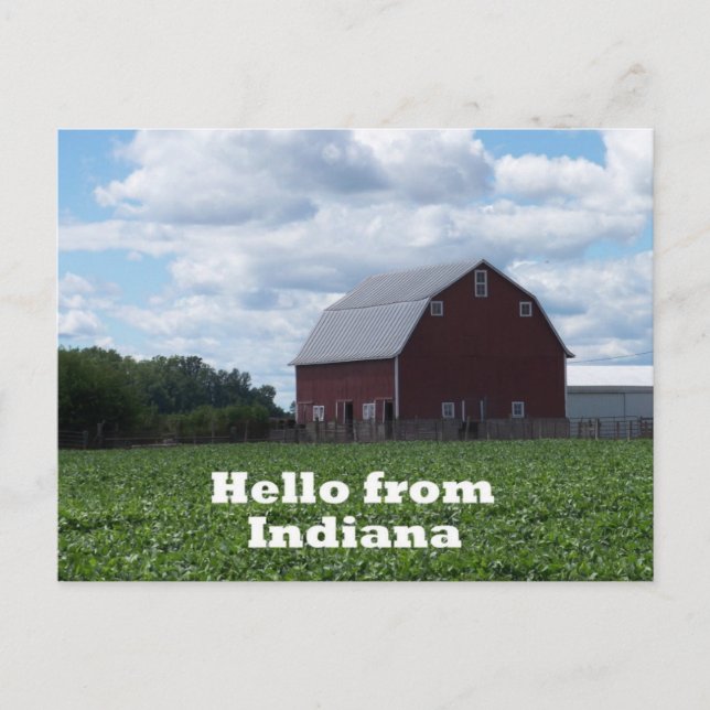 Indiana Barn Postcard (Front)