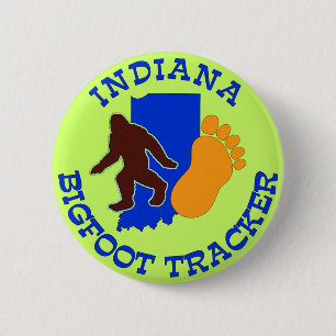 Indiana Bigfoot Tracker 6 Cm Round Badge