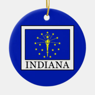 Indiana Ceramic Tree Decoration