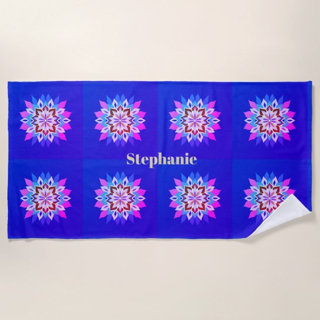 Indiana Colorburst  Beach Towel (Front)