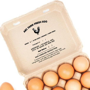  Indiana cottage food law labels for Egg Carton  Rubber Stamp