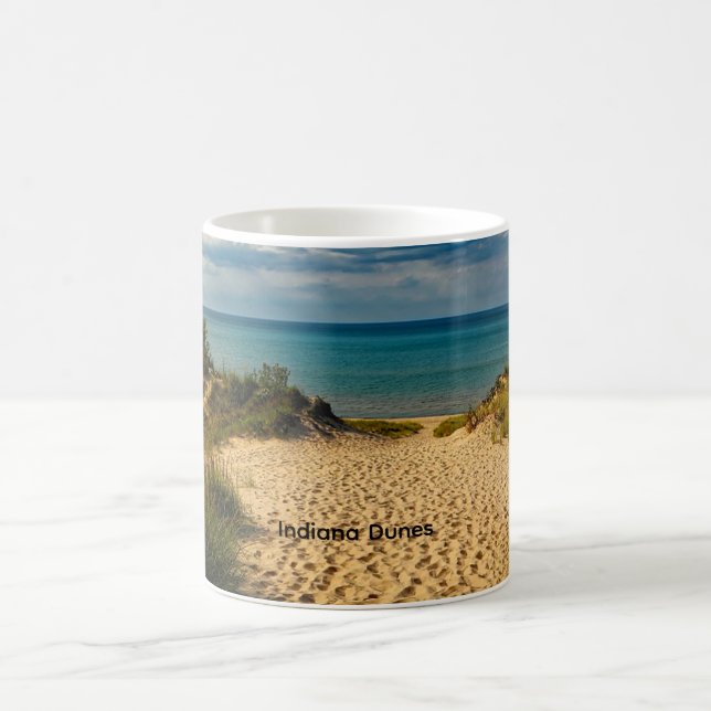 Indiana Dunes, Lake Michigan, Coffee Mug (Center)