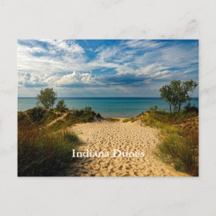 Indiana Dunes, Lake Michigan, labelled Postcard