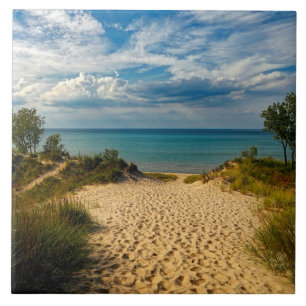 Indiana Dunes, Lake Michigan Tile