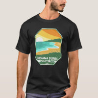 Indiana Dunes National Park Minimal Retro Emblem