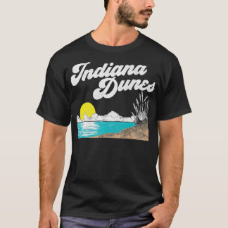Indiana Dunes National Park Retro Vintage 80s Prem T-Shirt