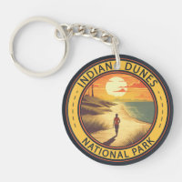 Indiana Dunes National Park Travel Art Vintage