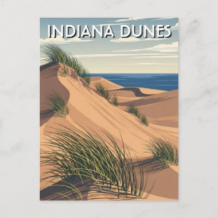 Indiana Dunes National Park Travel Postcard