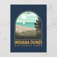 Indiana Dunes National Park Vintage Emblem