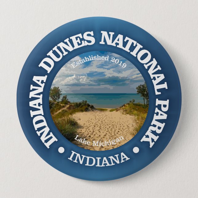 Indiana Dunes NP2 10 Cm Round Badge (Front)
