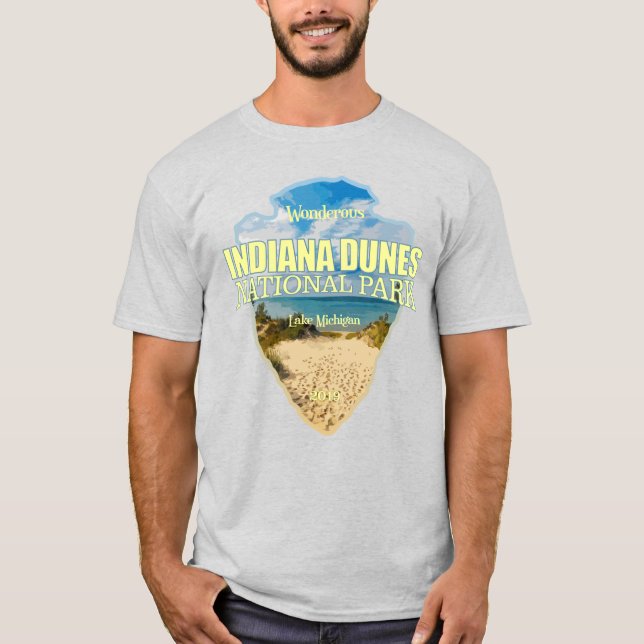 Indiana Dunes NP (arrowhead) T-Shirt (Front)