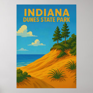 Indiana Dunes state park V01 Poster