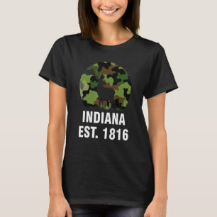 Indiana Est 1816 Indiana American State T-Shirt