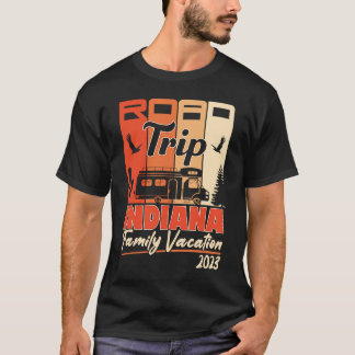 Indiana Family Vacation 2023 RV Road Trip Mountain T-Shirt