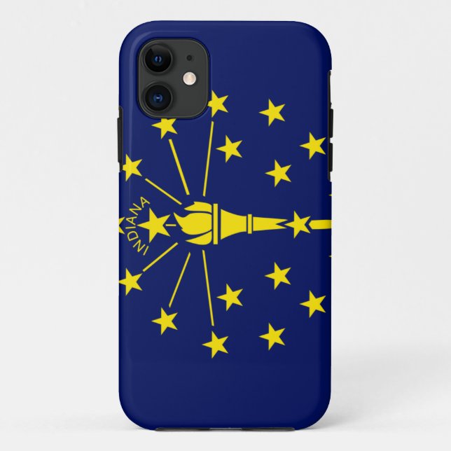 Indiana Flag Case-Mate iPhone Case (Back)