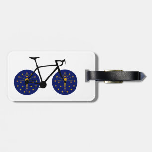 Indiana Flag Cycling Luggage Tag