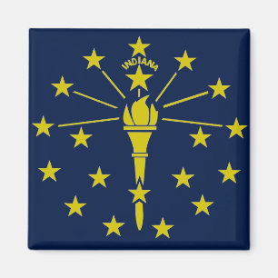 Indiana flag magnet