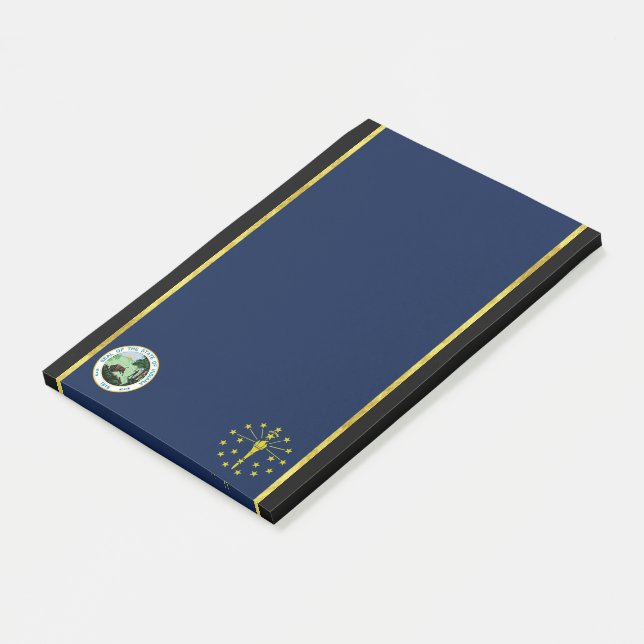 Indiana flag post-it notes (Angled)