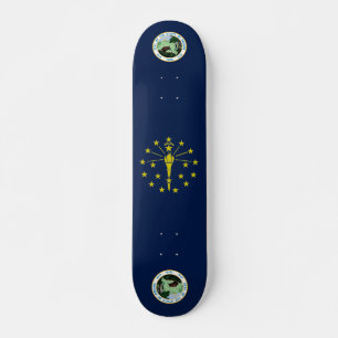 Indiana flag skateboard