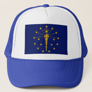 INDIANA FLAG TRUCKER HAT