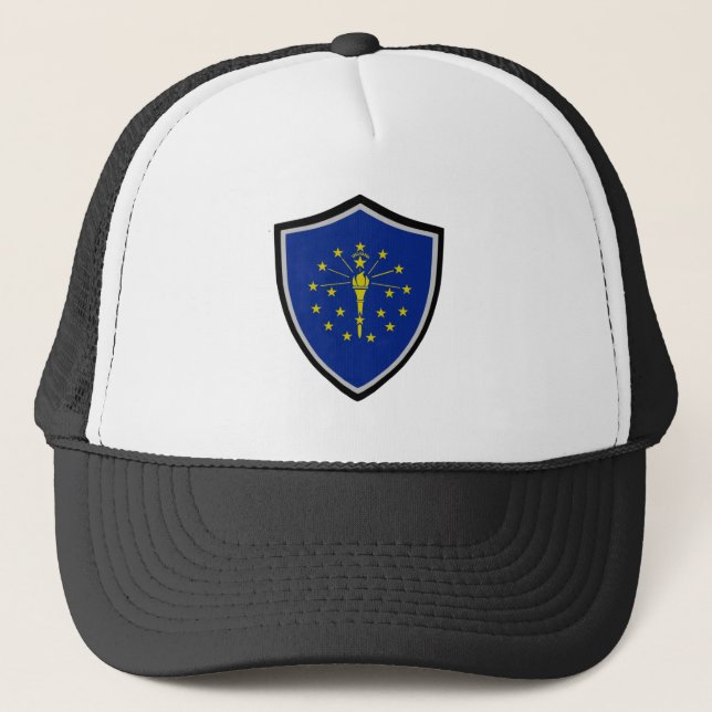 Indiana flag trucker hat (Front)