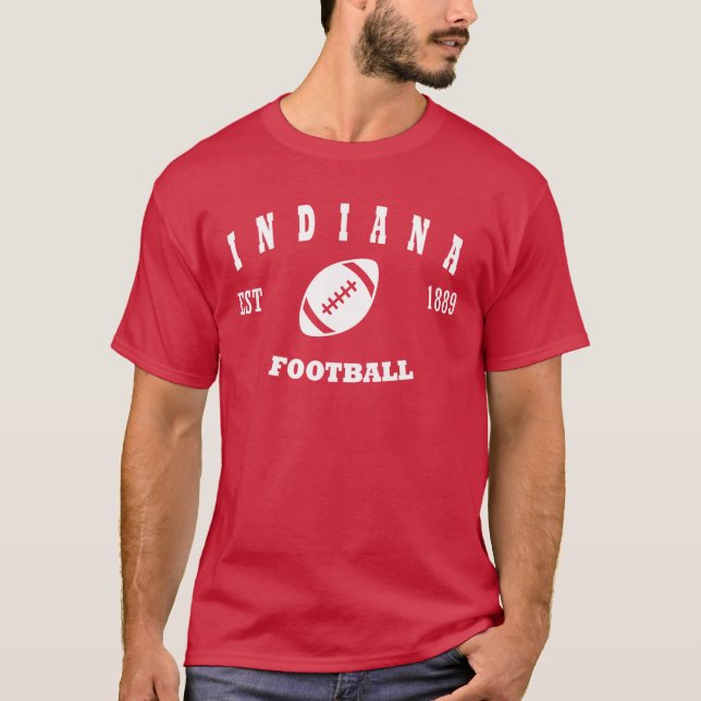 Indiana Football Retro Logo T-Shirt (Front)