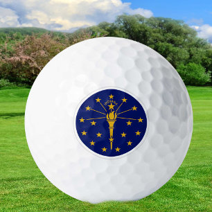 Indiana Golf Balls, state Flag / Patriots Golf Balls