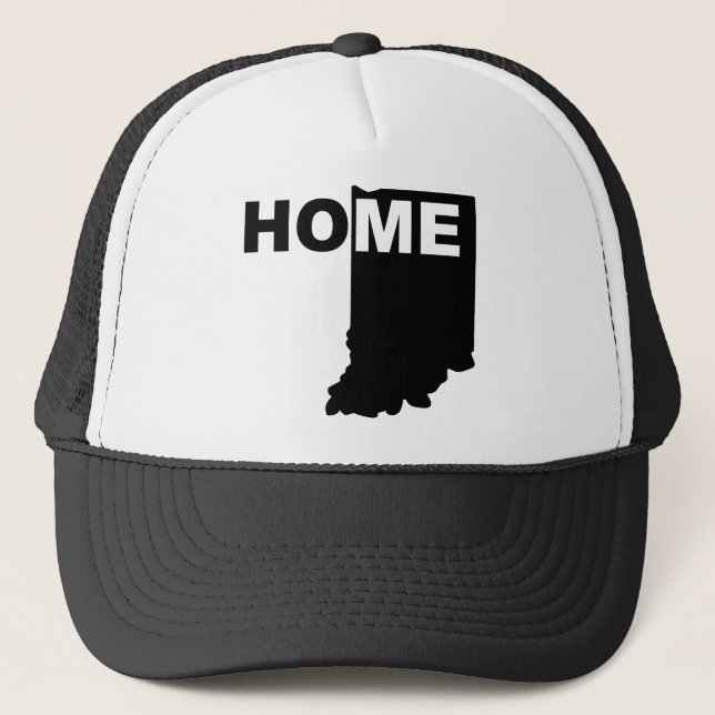 Indiana Home Away From State Ball Cap Hat (Front)
