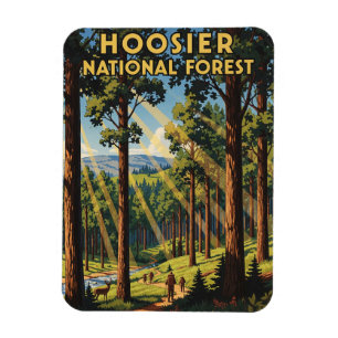 Indiana Hoosier National Forest Travel Magnet