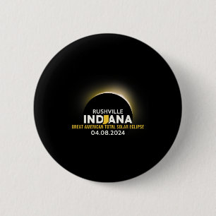 Indiana In Total Solar Eclipse 2024 6 Cm Round Badge