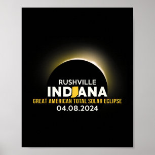 Indiana In Total Solar Eclipse 2024  Poster