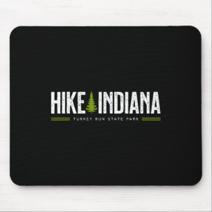 Indiana In Turkey Run State Park Hike Tree Retro G Mouse Pad