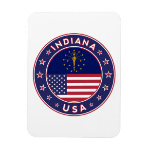 Indiana, Indiana t-shirt, Indiana sticker, Magnet
