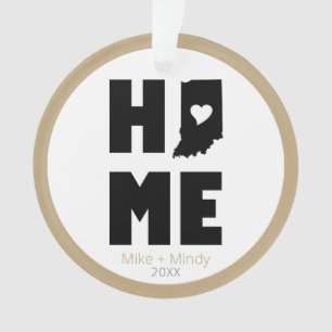 Indiana is Home Personalised Ornament