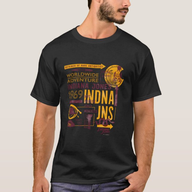 Indiana Jones And The Dial Of Destiny Worldwide Ad T-Shirt (Front)