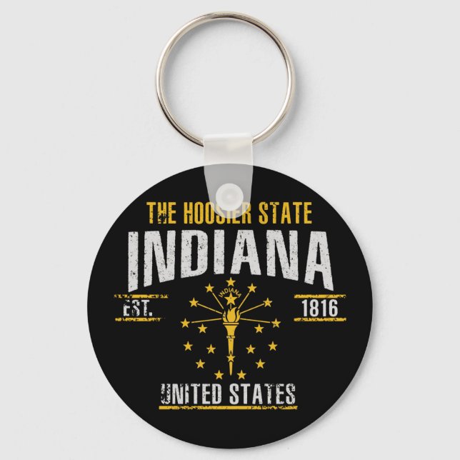 Indiana Key Ring (Front)