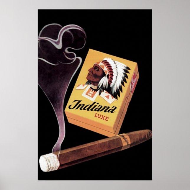 Indiana Lux Cigars Ad / Poster (Front)