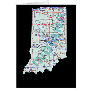 Indiana Map Card