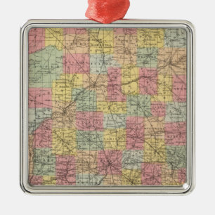 Indiana Metal Tree Decoration