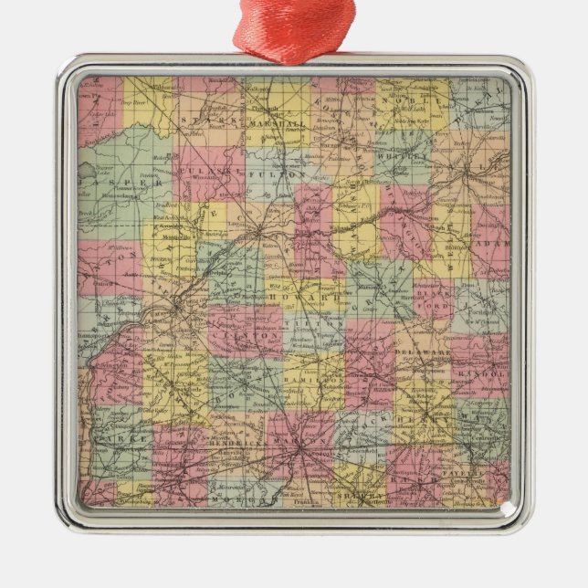 Indiana Metal Tree Decoration (Front)