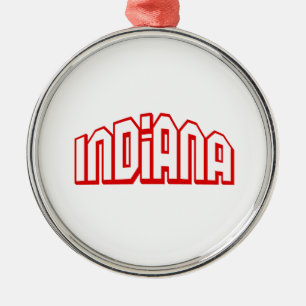 Indiana Metal Tree Decoration