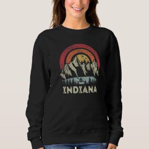 Indiana Mountain Sunset Sunrise Kayaking Lake Camp Sweatshirt