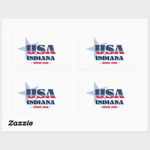 Indiana My Home State Sticker