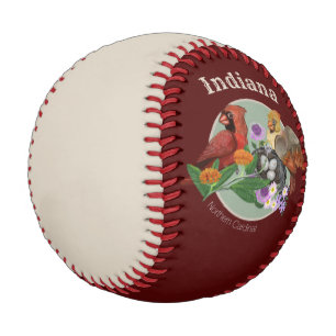 Indiana Northern Cardinals with Native Plants Baseball