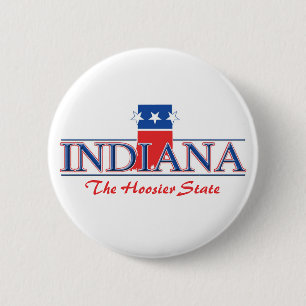 Indiana Patriotic Buttons