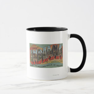 Indiana, Pennsylvania - Large Letter Scenes Mug